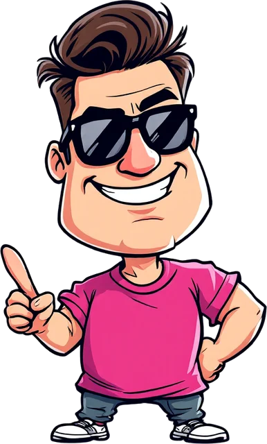 Chad pointing at his ranking