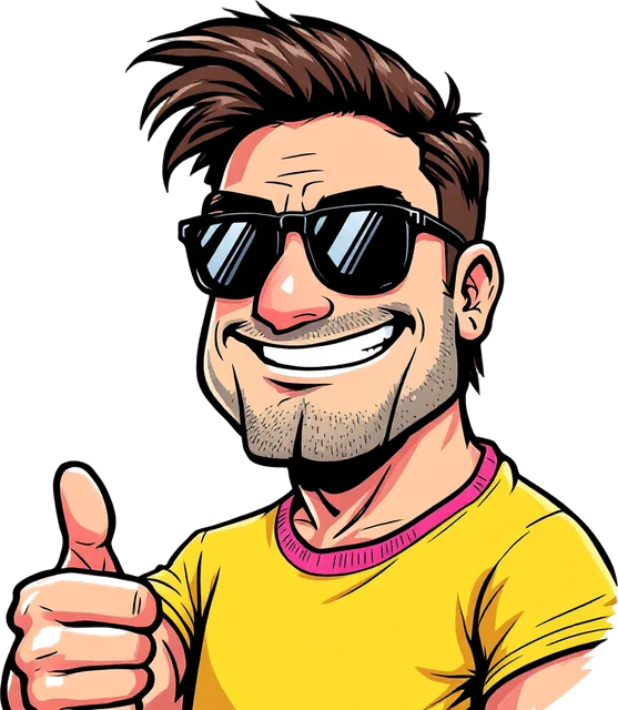 Chad, ThePornChad's mascot, giving a thumbs up